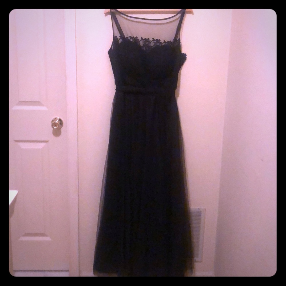 Beautiful Bill Levkoff black lace and tulle dress